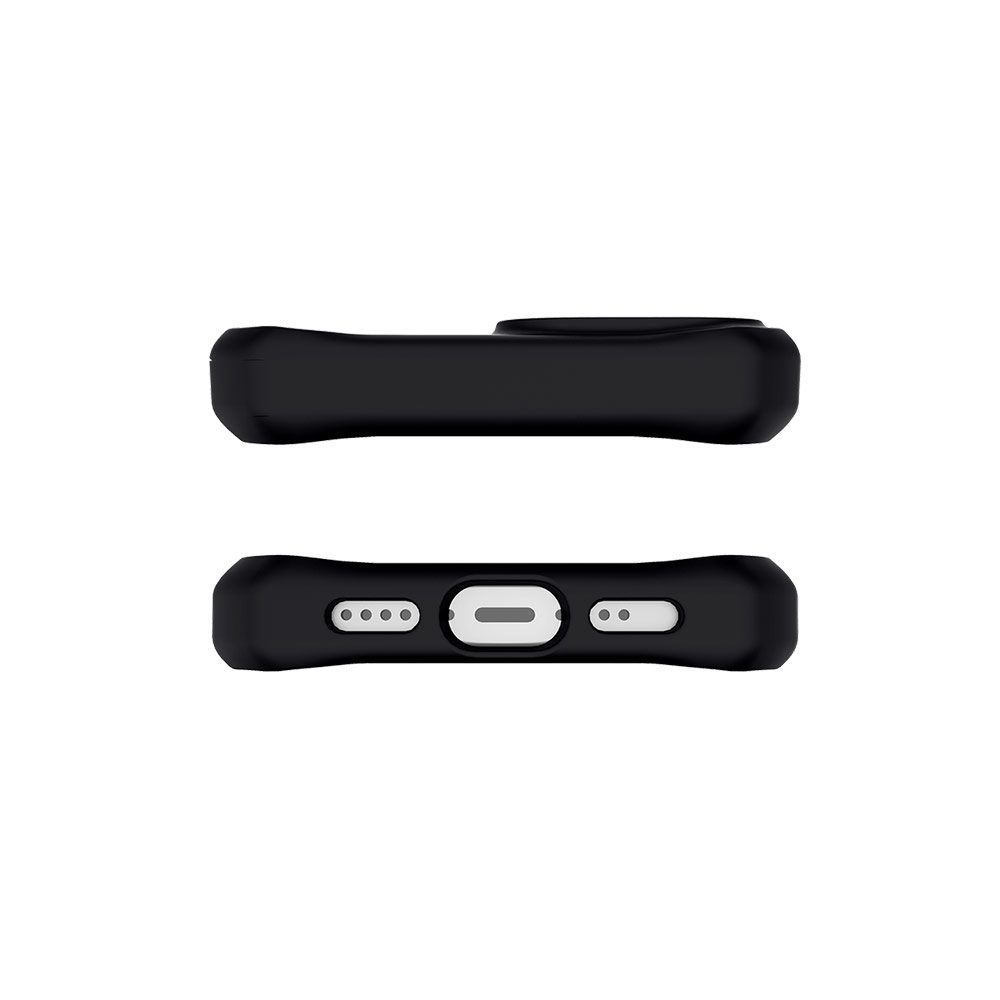 Picture of Apple iPhone 12 Pro Max 6.7 Case | ITSKINS HYBRID TEK ANTIMICROBIAL Certified Antishock Protection Case for iPhone 13 Pro Max 6.7 (Black and Transparent)