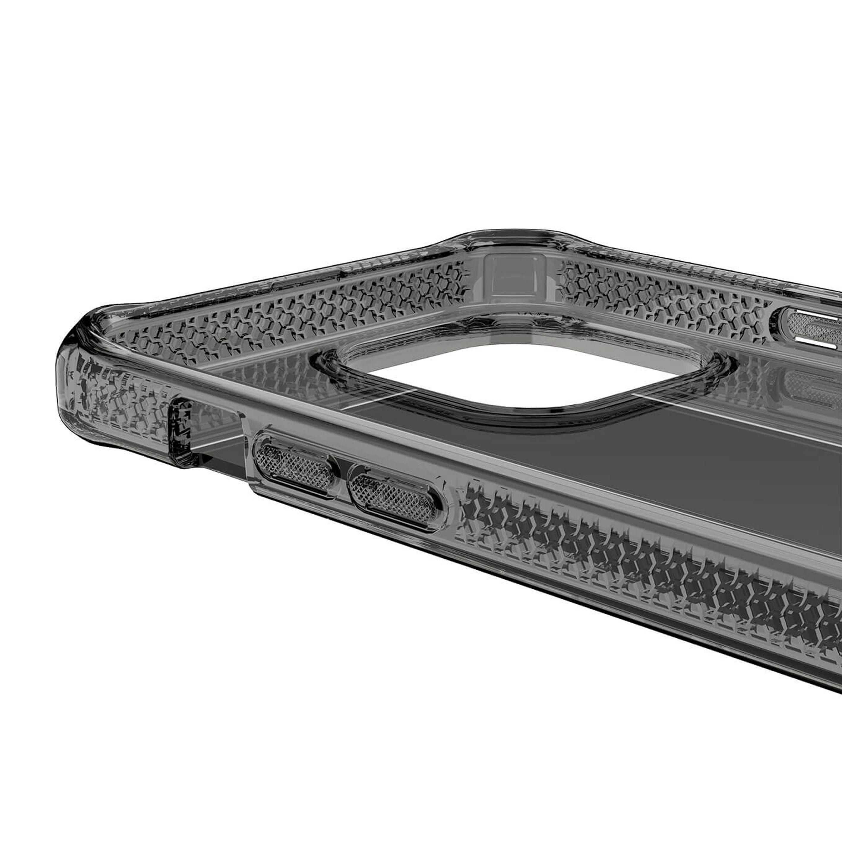 Picture of Apple iPhone 13 Pro 6.1 Case | ITSKINS SPECTRUM CLEAR ANTIMICROBIAL Certified Antishock Protection Case for iPhone 13 Pro 6.1 (Smoke)