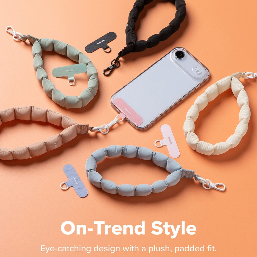 Picture of Ringke Eye Catching Holder Link & Puffer Hand Strap for Phone case (Matcha Green)