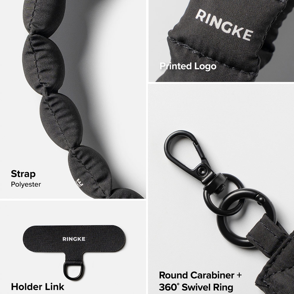 Picture of Ringke Eye Catching Holder Link & Puffer Hand Strap for Phone case (Matcha Green)