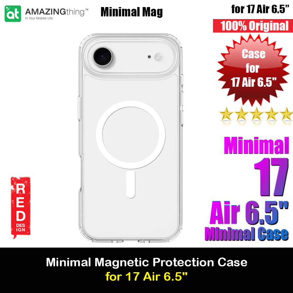 Picture of Apple iPhone Air 6.5 Case | Amazingthing Minimal Magnetic Slim Protection Case for iPhone 17 Air 6.5 (Clear)