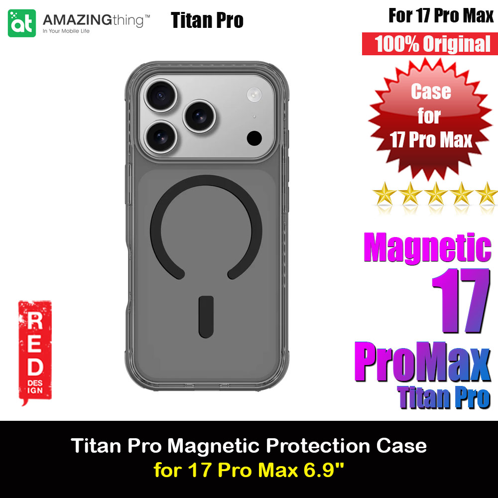 Picture of Apple iPhone 17 Pro Max 6.9 Case | Amazingthing Titan Pro Magnetic Drop Protection Case for iPhone 17 Pro Max 6.9 (Black)