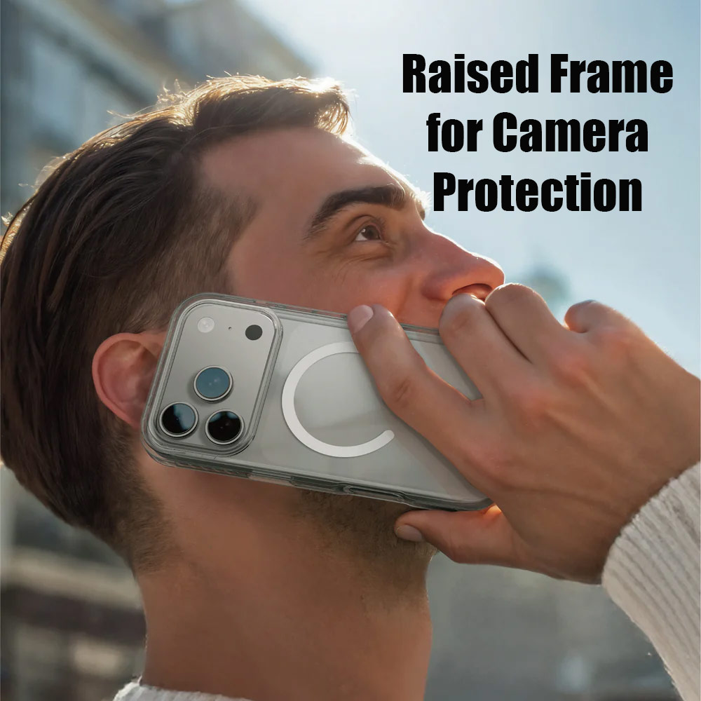 Picture of Apple iPhone 17 6.3 Case | Amazingthing Titan Pro Magnetic Drop Protection Case for iPhone 17 6.3 (Clear)