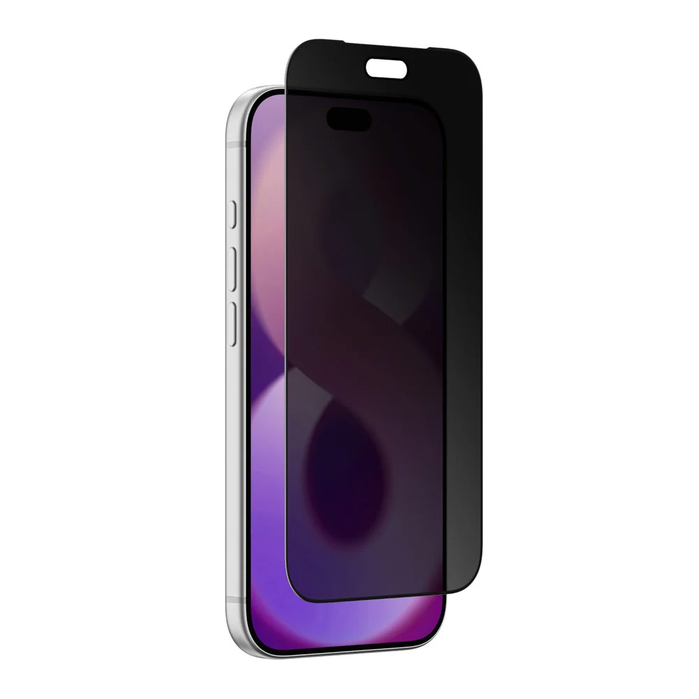 Picture of Apple iPhone 18 Pro Screen Protector | Amazingthing Liquid Privacy Anti Blue Light 3D Frame Full Tempered Glass Screen Protector for iPhone 18 Pro - Privacy Anti Blue Light