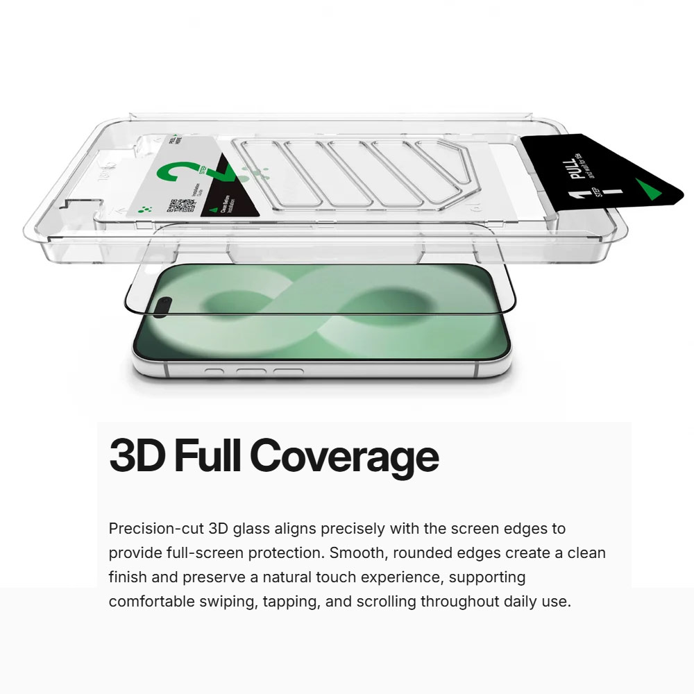 Picture of Apple iPhone 18 Pro Screen Protector | Amazingthing RADIX Vision Matte Full Tempered Glass 3D Frame Screen Protector for iPhone 18 Pro Max - Matte
