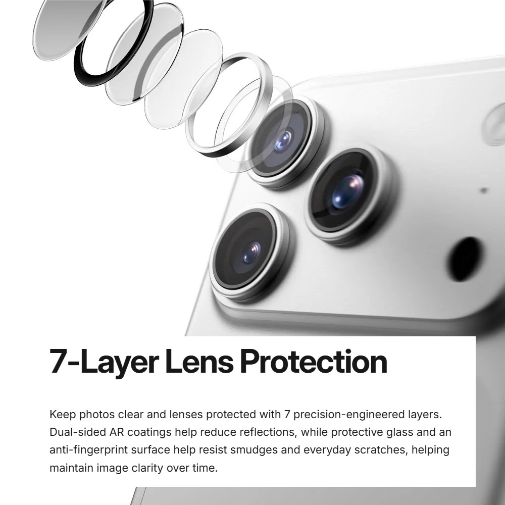 Picture of Apple iPhone 18 Pro Max  | Amazingthing RADIX Vision Camera Lens Protector for iPhone 18 Pro iPhone 18 Pro Max - Titan Silver
