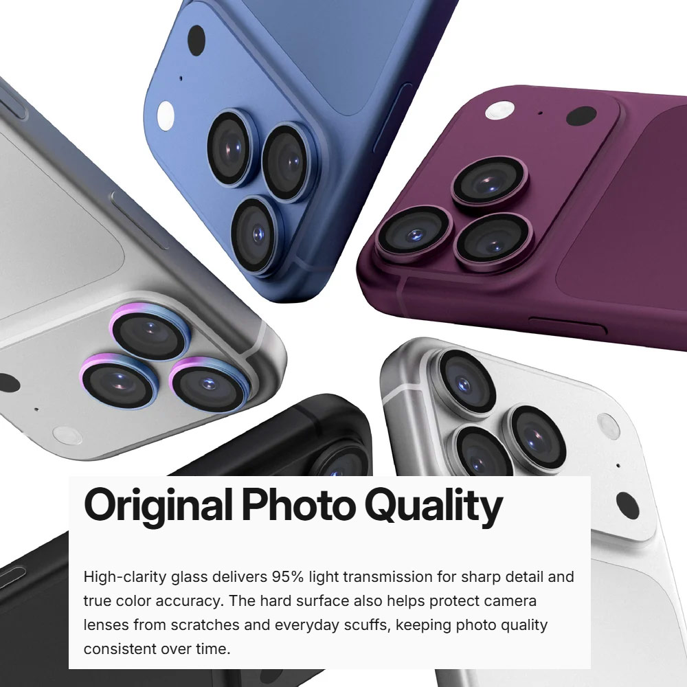 Picture of Apple iPhone 18 Pro Max  | Amazingthing RADIX Vision Camera Lens Protector for iPhone 18 Pro iPhone 18 Pro Max - Titan Silver