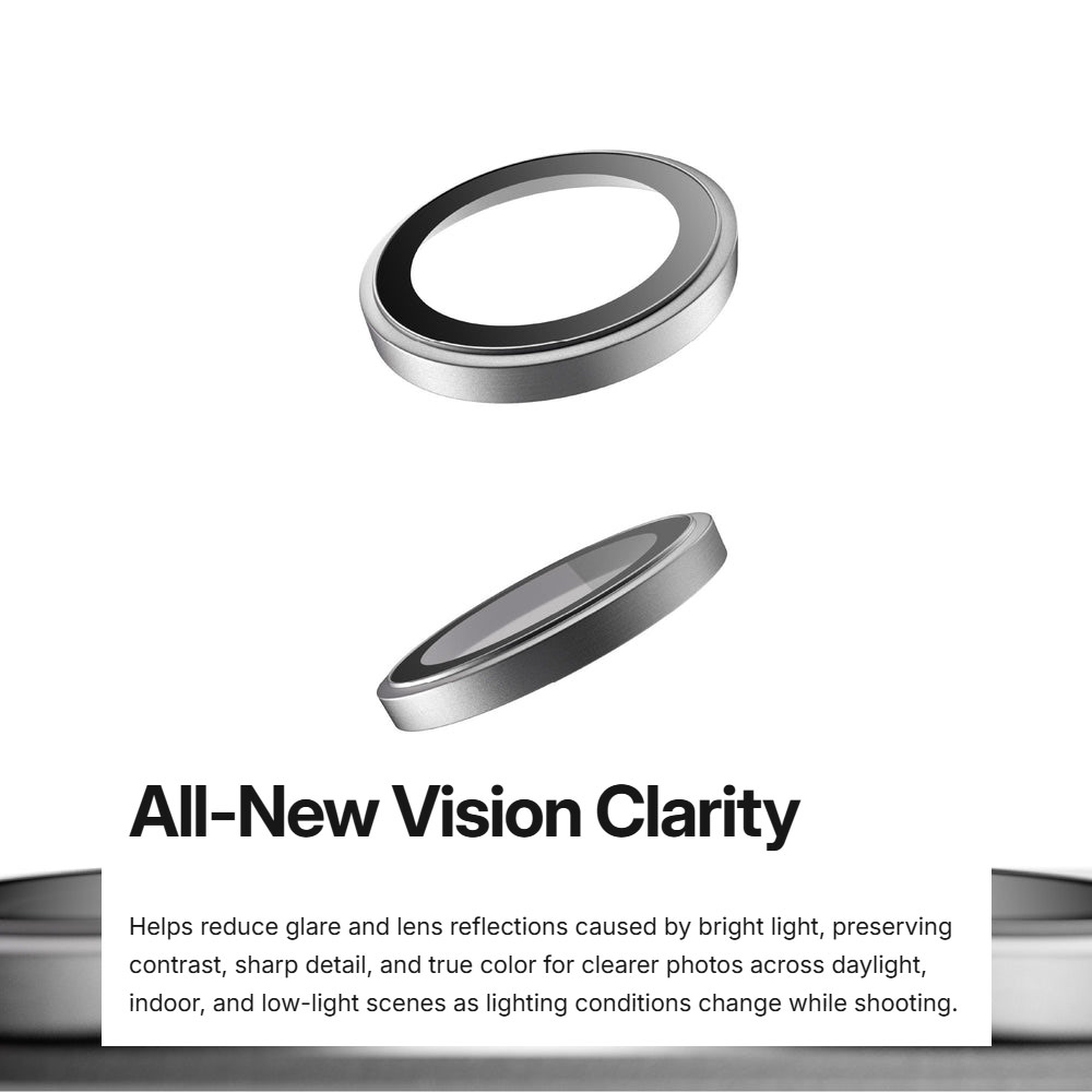 Picture of Apple iPhone 18 Pro Max  | Amazingthing RADIX Vision Camera Lens Protector for iPhone 18 Pro iPhone 18 Pro Max - Titan Silver