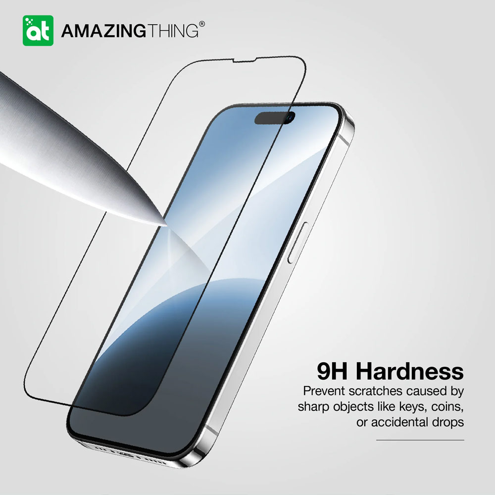Picture of Apple iPhone 15 6.1  | Amazingthing Radix Fully Covered Tempered Glass for iPhone 15 6.1 (HD Ultra Clear)