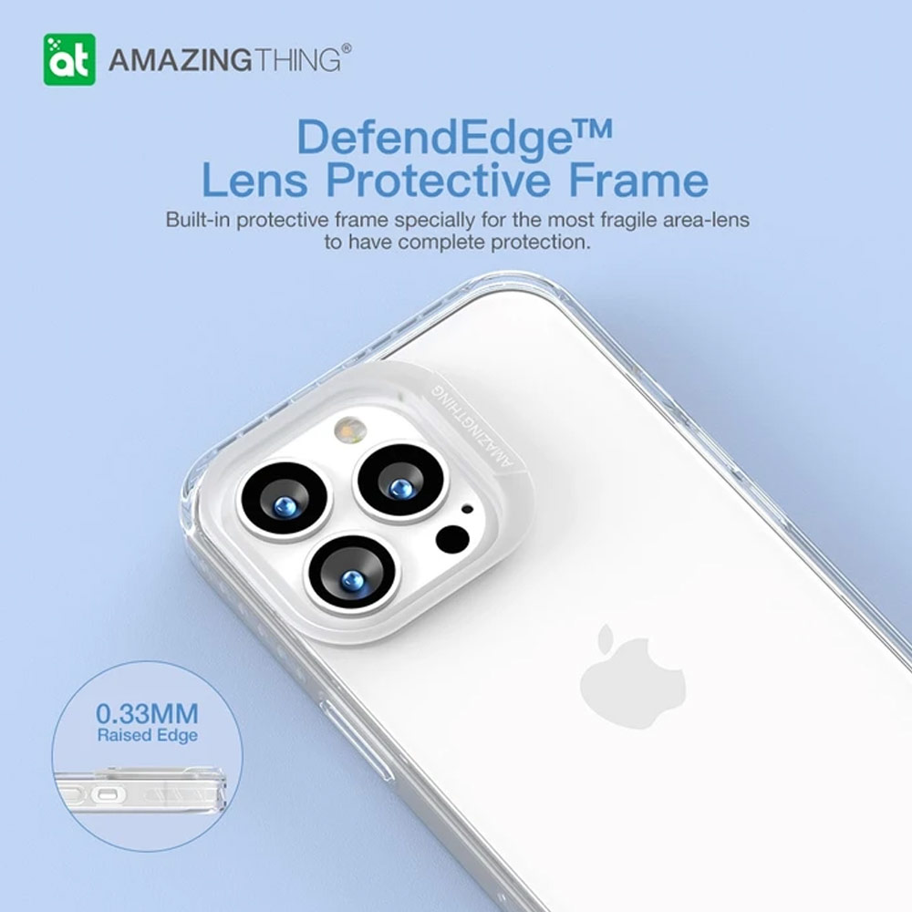 Picture of Apple iPhone 13 6.1 Case | Amazingthing TITAN PRO Drop Proof Case for iPhone 13 6.1 (Transparent Clear)