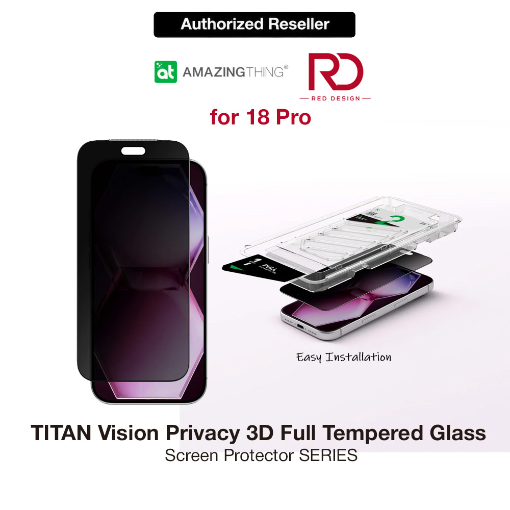 Picture of Amazingthing Titan Vision Privacy 3D Frame Full Tempered Glass Screen Protector with Dust Filter for iPhone 18 Pro - Privacy Apple iPhone 18 Pro- Apple iPhone 18 Pro Cases, Apple iPhone 18 Pro Covers, iPad Cases and a wide selection of Apple iPhone 18 Pro Accessories in Malaysia, Sabah, Sarawak and Singapore 