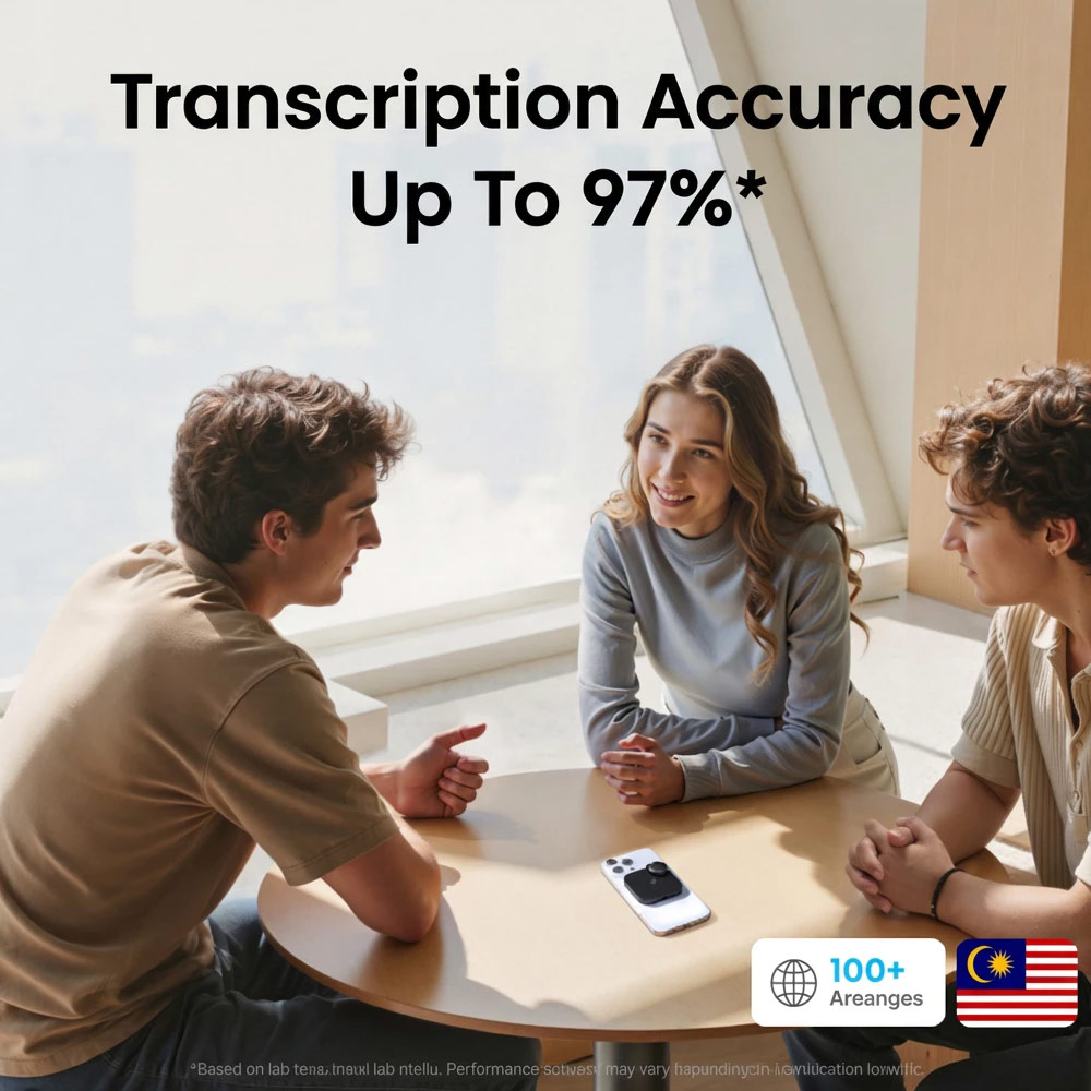 Picture of Soundcore by Anker Work Portable AI Voice Recorder with AI Transcription & Summarization Cross-Meeting Summary MFi Certified (White)