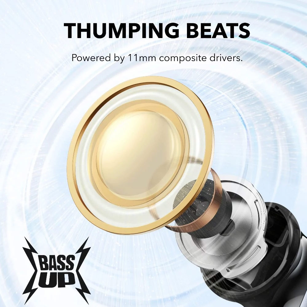 Picture of Anker Soundcore P40i Wireless Earbuds With Noise Cancelling Adaptive Heavy Bass 60H Playtime (Purple)