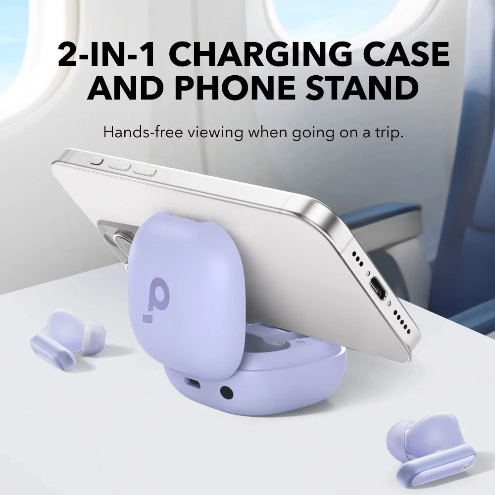 Picture of Anker Soundcore P40i Wireless Earbuds With Noise Cancelling Adaptive Heavy Bass 60H Playtime (Purple)