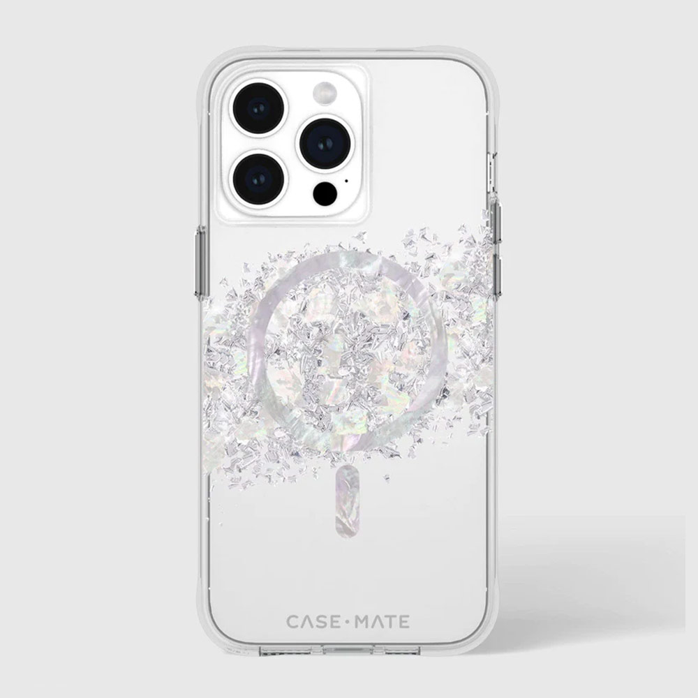 Picture of Apple iPhone 15 Pro 6.1 | Case Mate Case-Mate Stylish Design Karat Drop Protection Case with Magsafe Magnetic Charging for iPhone 15 Pro 6.1 (Touch of Pearl)