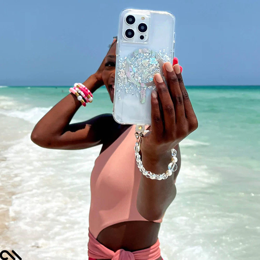Picture of Apple iPhone 15 Pro 6.1 | Case Mate Case-Mate Stylish Design Karat Drop Protection Case with Magsafe Magnetic Charging for iPhone 15 Pro 6.1 (Touch of Pearl)