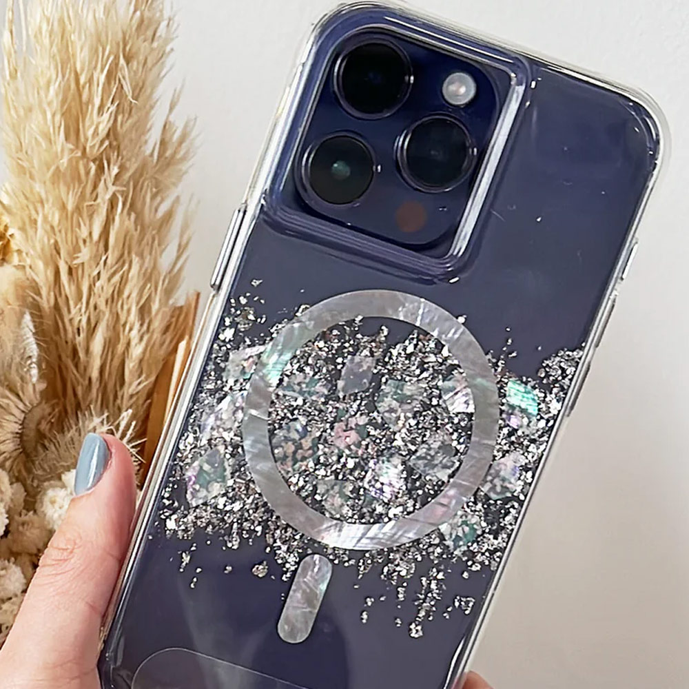 Picture of Apple iPhone 15 Pro 6.1 | Case Mate Case-Mate Stylish Design Karat Drop Protection Case with Magsafe Magnetic Charging for iPhone 15 Pro 6.1 (Touch of Pearl)