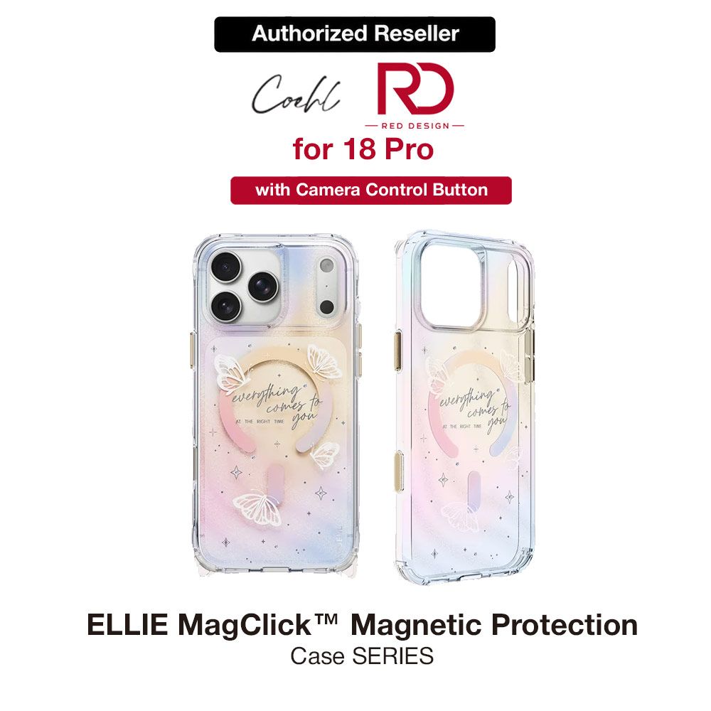 Picture of Coehl ELLIE MagClick Magnetic Charging Case with Camera Control Button for iPhone 18 Pro - Prism Bloom Apple iPhone 18 Pro- Apple iPhone 18 Pro Cases, Apple iPhone 18 Pro Covers, iPad Cases and a wide selection of Apple iPhone 18 Pro Accessories in Malaysia, Sabah, Sarawak and Singapore 