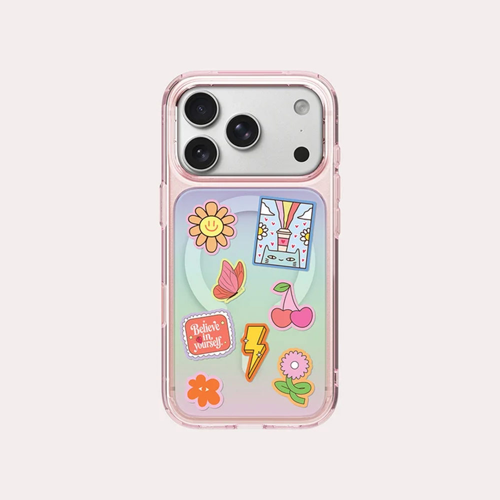 Picture of Apple iPhone 18 Pro Case | Coehl ESTELLE MagClick Magnetic Charging Case with Camera Control Button for iPhone 18 Pro - Pink Prism