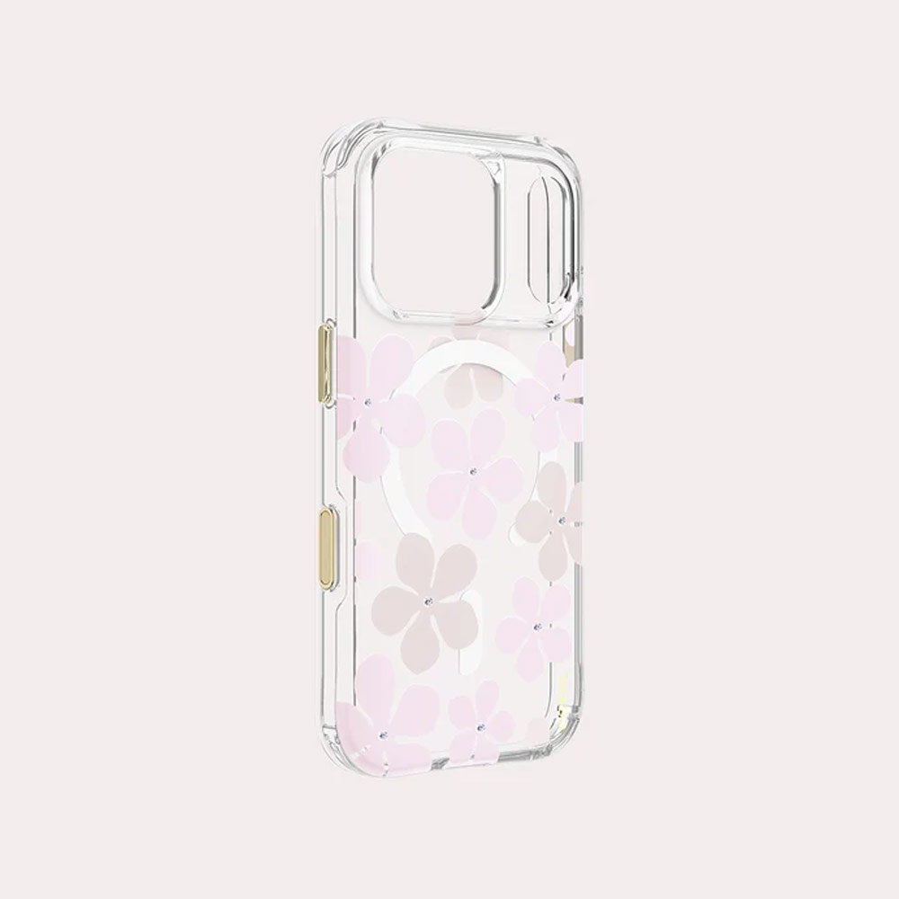 Picture of Apple iPhone 18 Pro Case | Coehl MILA MagClick Magnetic Charging Case with Camera Control Button for iPhone 18 Pro - Blush Bloom