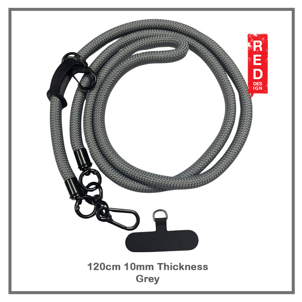 Picture of Red Design Selected Shoulder Lanyard Strap Crossbody Nylon Strap 150cm (Grey)