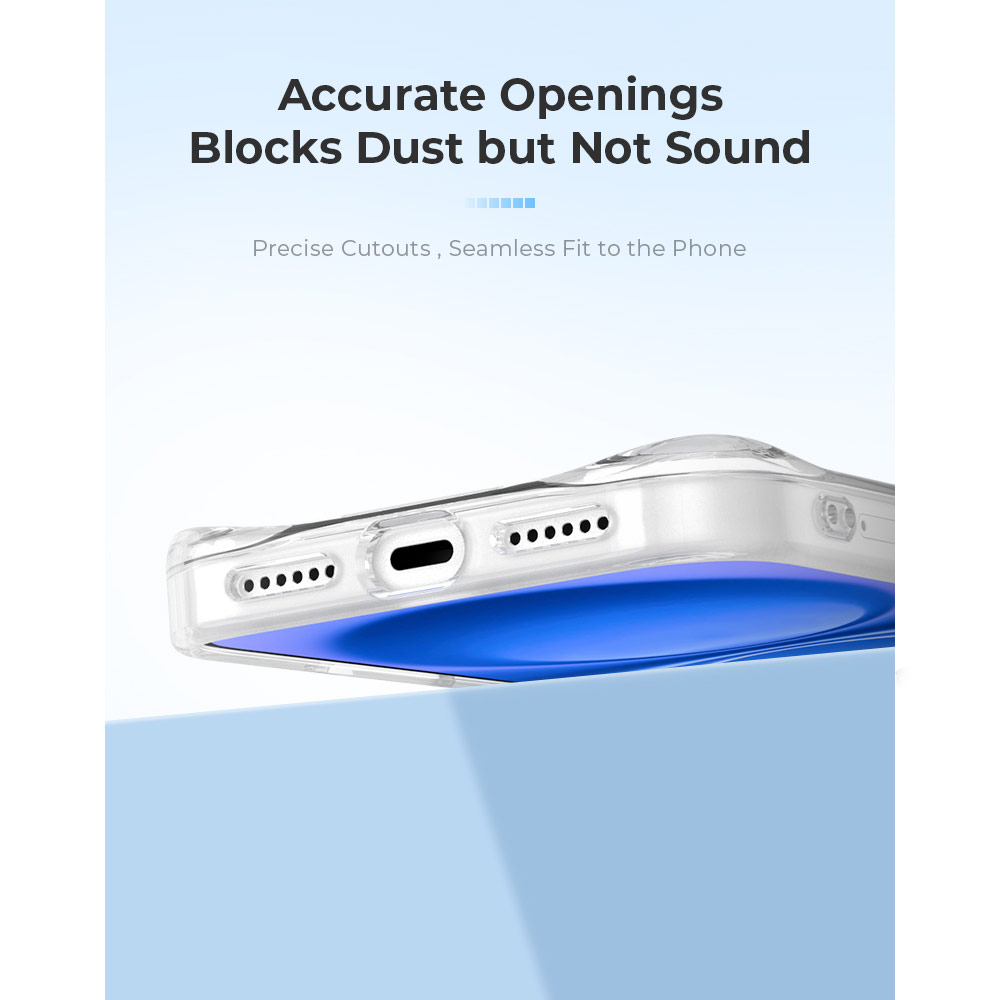 Picture of Apple iPhone 18 Pro Case | Hoda Crystal Pro Case with Military Standard MagSafe Enhanced with PureSurface TM with Camera Button for iPhone 18 Pro - ClearBlack