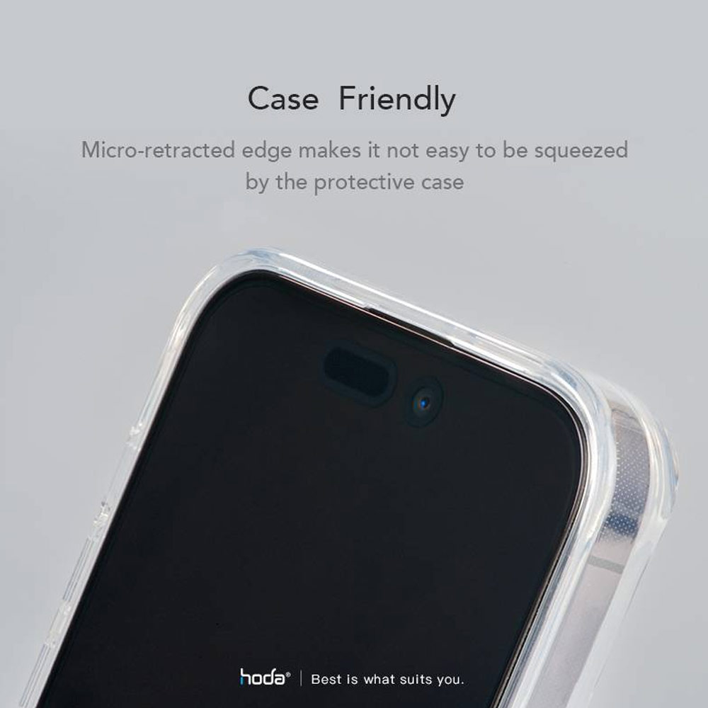 Picture of Apple iPhone 14 Pro Max 6.7 Screen Protector | Hoda 0.33mm 2.5D Full Coverage Anti Reflection Tempered Glass Screen Protector for Apple iPhone 14 Pro Max 6.7 (Anti Reflection)