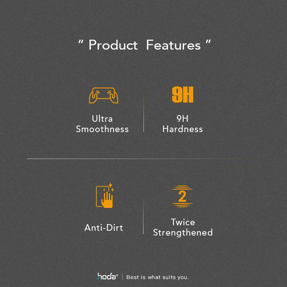 Picture of Apple iPhone 14 Pro Max 6.7 Screen Protector | Hoda 0.33mm 2.5D Full Coverage Gamer Matte Tempered Glass Screen Protector for Apple iPhone 14 Pro Max 6.7 (Matte)