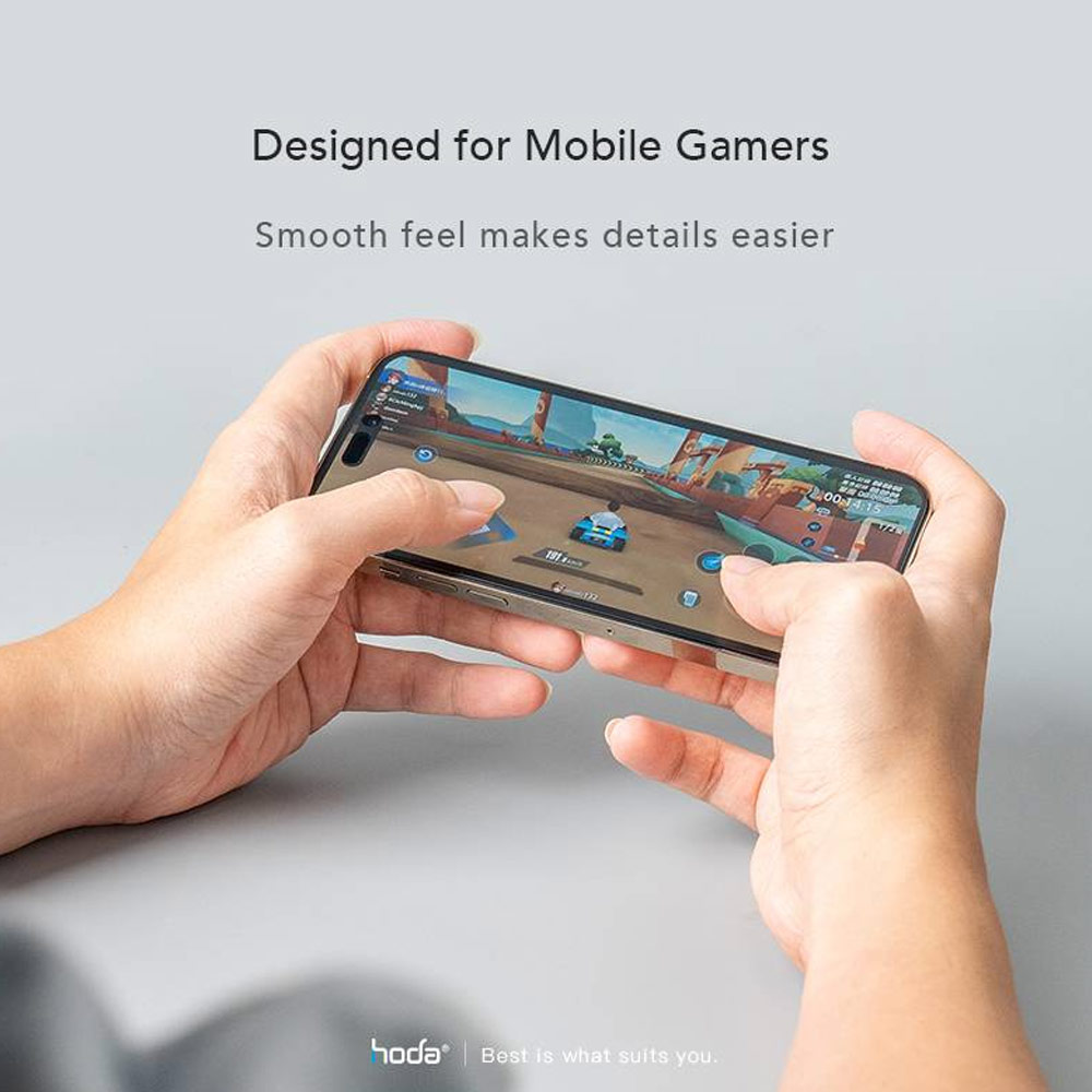 Picture of Apple iPhone 14 Pro Max 6.7 Screen Protector | Hoda 0.33mm 2.5D Full Coverage Gamer Matte Tempered Glass Screen Protector for Apple iPhone 14 Pro Max 6.7 (Matte)