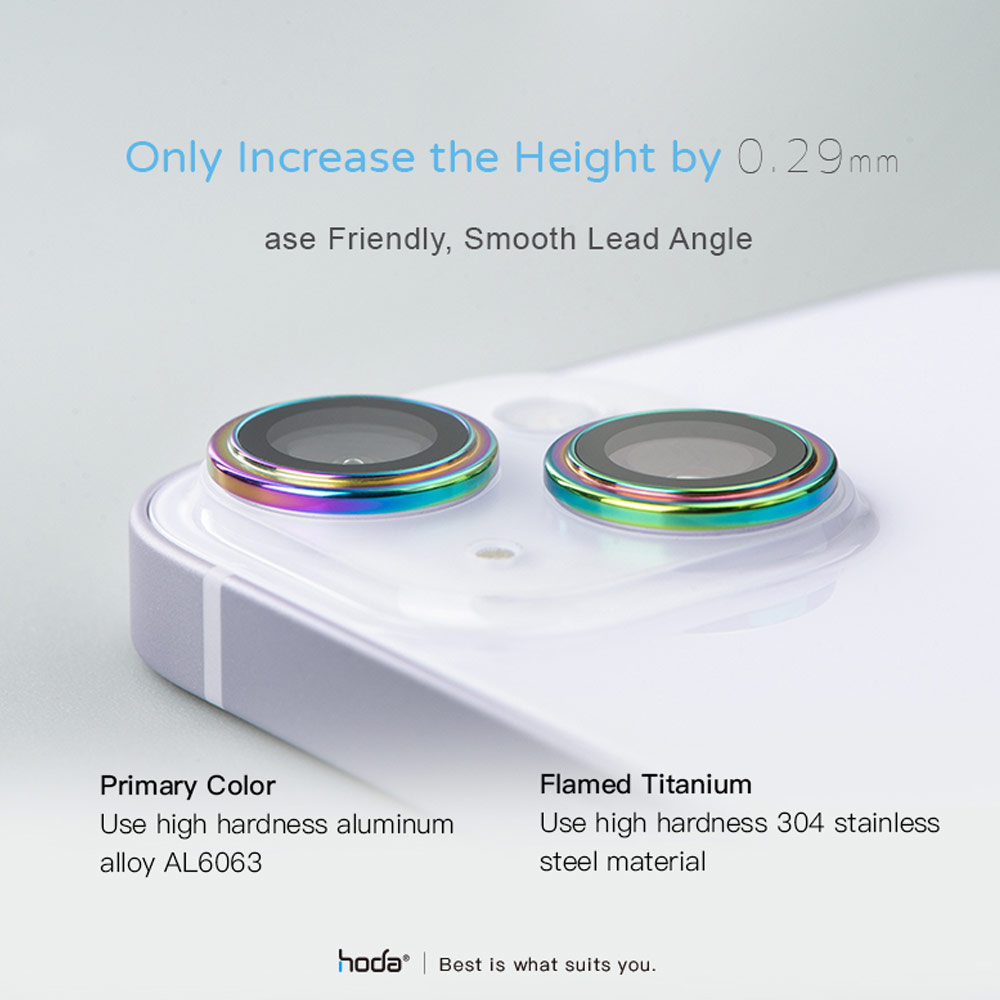 Picture of Apple iPhone 14 Plus 6.7  | Hoda Sapphire Lens Protector for iPhone 14 6.1 iPhone 14 Plus 6.7  (2PCS Blue)