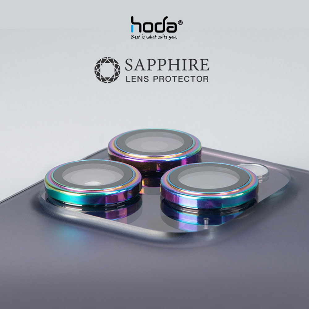 Picture of Apple iPhone 14 Pro Max 6.7  | Hoda Sapphire Lens Protector for iPhone 14 Pro 6.1 iPhone 14 Pro Max 6.7  (3PCS Graphite)