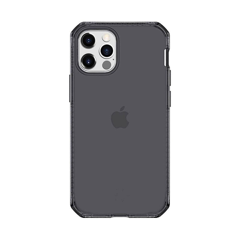 Picture of Apple iPhone 12 Pro Max 6.7 Case | ITSKINS SPECTRUM CLEAR ANTIMICROBIAL Certified Antishock Protection Case for Apple iPhone 12 Pro Max 6.7 (Smoke)