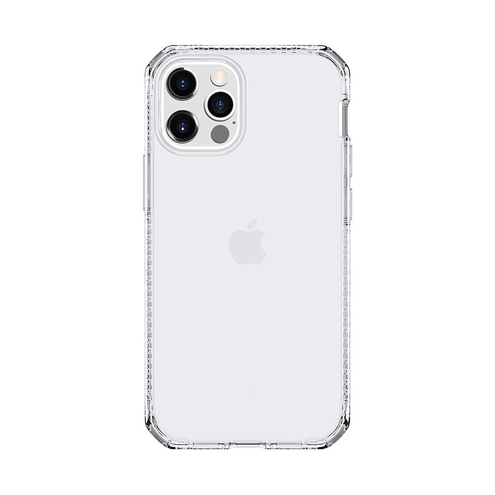 Picture of Apple iPhone 12 Pro Max 6.7 Case | ITSKINS SPECTRUM CLEAR ANTIMICROBIAL Certified Antishock Protection Case for Apple iPhone 12 Pro Max 6.7 (Transparent)