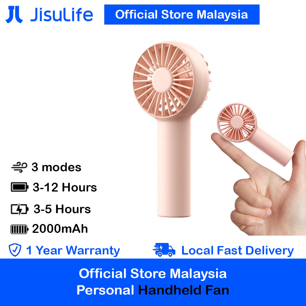Picture of Jisulife Malaysia Mini Pocket Tiny Size Handheld Fan Portable Rechargeable 2000mAh for Outdoor Indoor Badminton Court Concert FA20 (Pink) Red Design- Red Design Cases, Red Design Covers, iPad Cases and a wide selection of Red Design Accessories in Malaysia, Sabah, Sarawak and Singapore 
