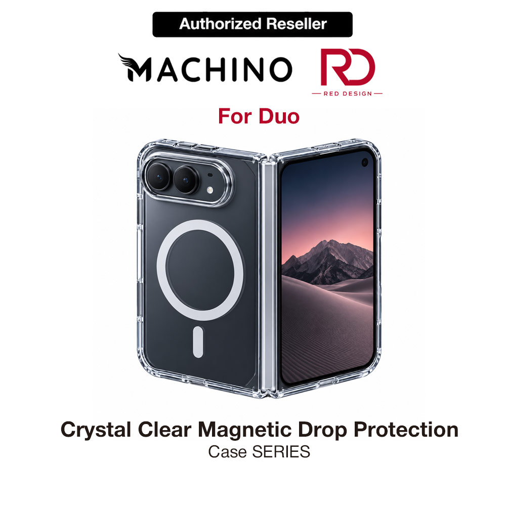 Machino Crystal Clear Magnetic Drop Protection Case for iPhone Duo - Clear