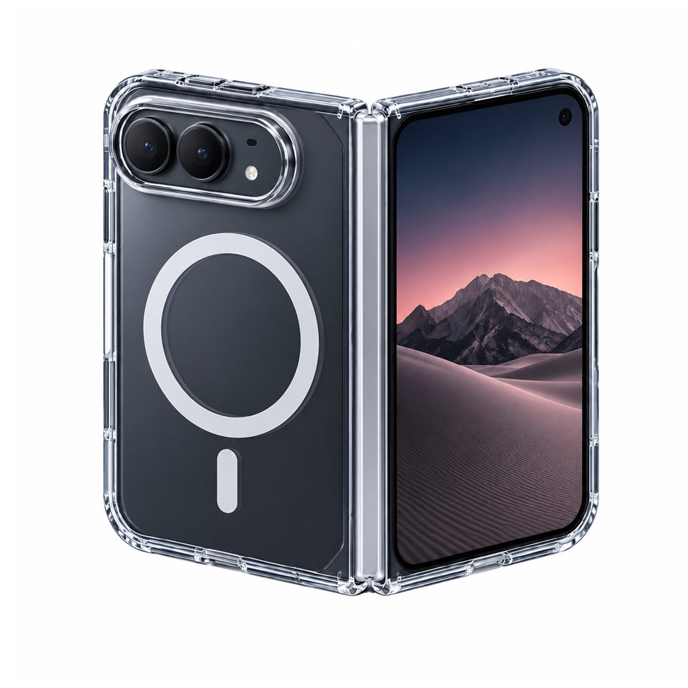 Picture of Apple iPhone Duo Case | Machino Crystal Clear Magnetic Drop Protection Case for iPhone Duo - Clear