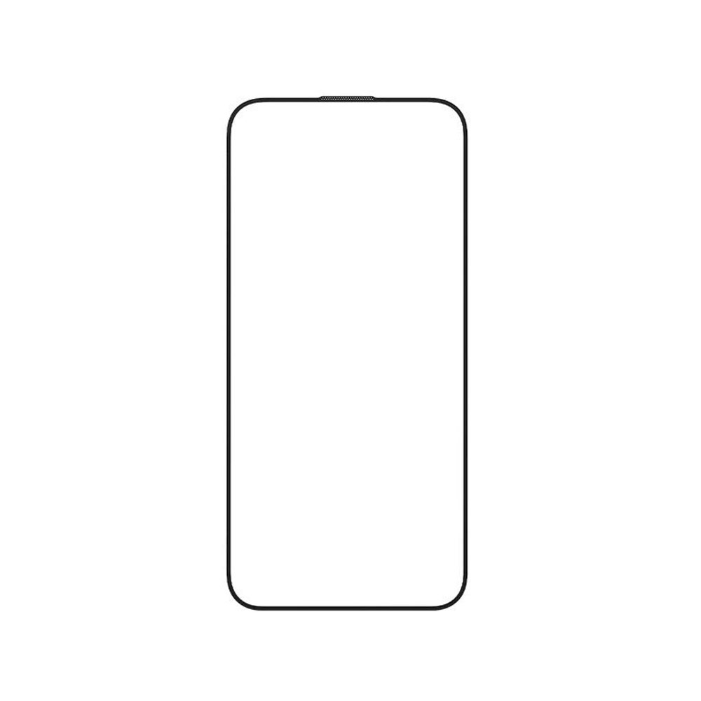 Picture of Apple iPhone 14 Pro 6.1 Screen Protector | Momax 3D Full Coverage Tempered Glass Screen Protector for Apple iPhone 15 6.1 14 Pro 6.1  with Easy DIY Installation Kit Helper  (HD Ultra Clear Black)