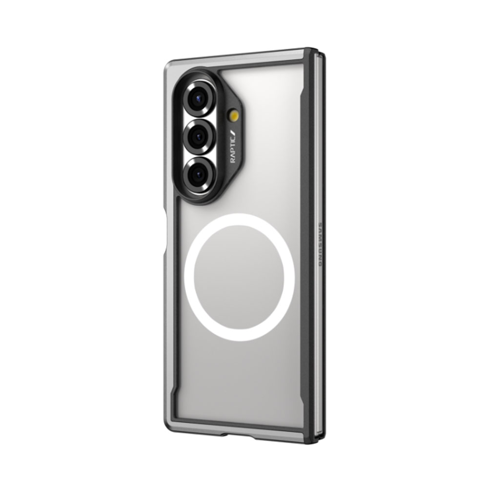 Picture of Samsung Galaxy Z Fold 7 Case | Raptic Galaxy Z Fold7 Shield Classic Magnetic Compatible Case for Galaxy Z Fold 7 (Black)