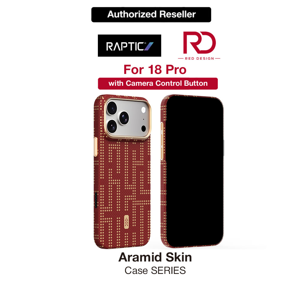Picture of Raptic Aramid Skin Slim Magnetic Case for iPhone 18 Pro - Grid Glory Apple iPhone 18 Pro- Apple iPhone 18 Pro Cases, Apple iPhone 18 Pro Covers, iPad Cases and a wide selection of Apple iPhone 18 Pro Accessories in Malaysia, Sabah, Sarawak and Singapore 