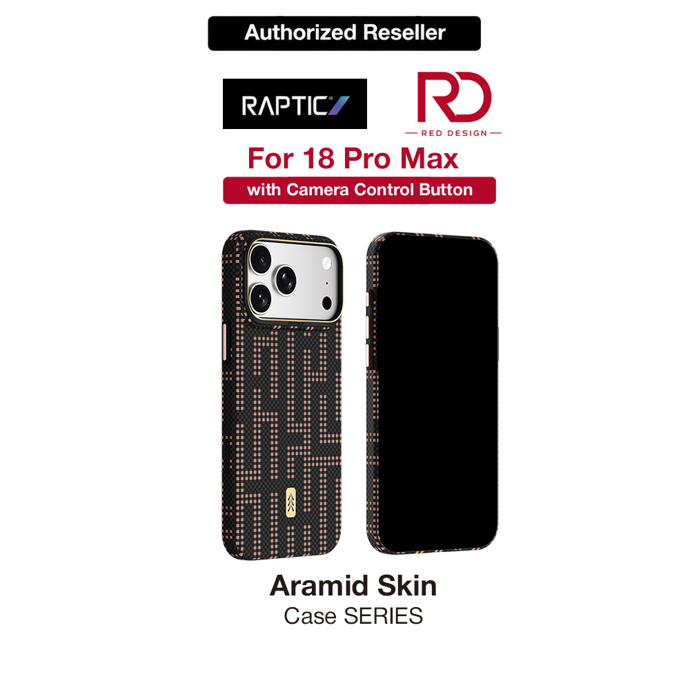 Raptic Aramid Skin Slim Magnetic Case for iPhone 18 Pro Max -  Grid Valor