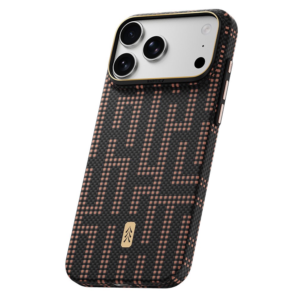 Picture of Apple iPhone 18 Pro Case | Raptic Aramid Skin Slim Magnetic Case for iPhone 18 Pro - Grid Valor