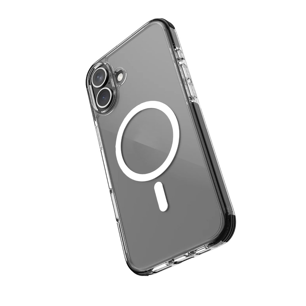 Picture of Apple iPhone 16 Plus 6.7 Case | Raptic Clear MgSafe Magnetic Compatible Drop Protection Case for iPhone 16 Plus 6.7 (Black)