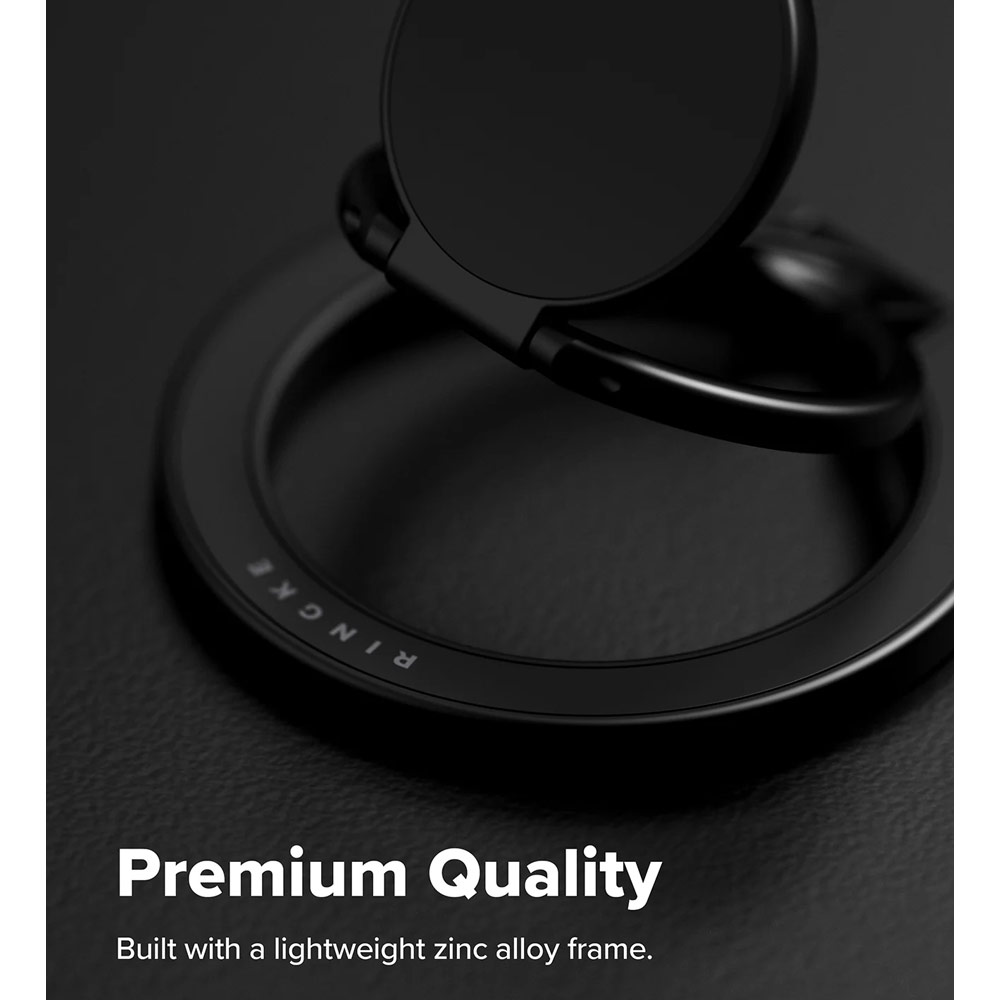 Picture of Ringke Dual Magnetic Smart Holder Phone Grip and Kickstand Stand Zinc Alloy (Black)