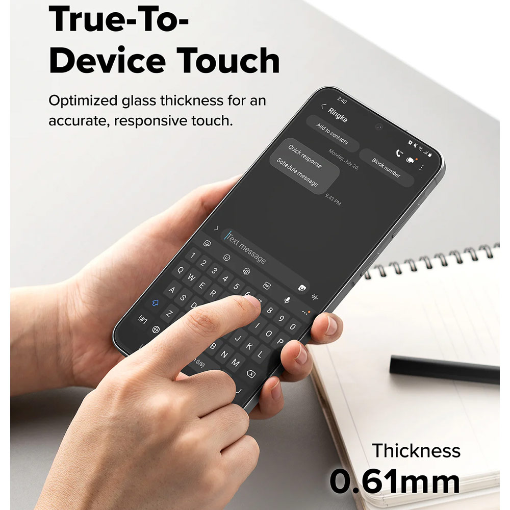 Picture of Samsung Galaxy A57 Screen Protector | Ringke Easy Slide Tempered Glass Screen Protector for Samsung Galaxy A57 (Clear) 2pcs