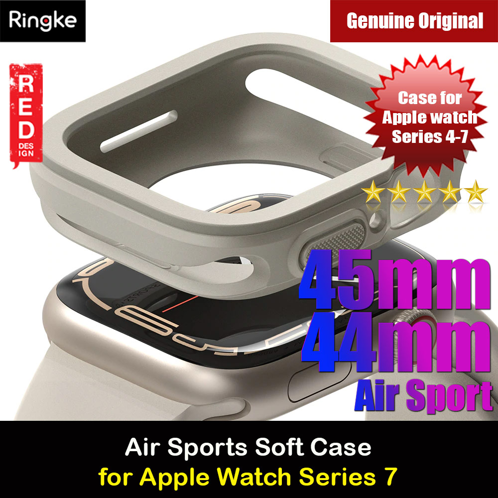 Picture of Ringke Air Sports Soft Bumper Case for Apple Watch Series 7 8 9 45mm Series SE 6 5 4 44mm Case (Warm Gray) Apple Watch 44mm- Apple Watch 44mm Cases, Apple Watch 44mm Covers, iPad Cases and a wide selection of Apple Watch 44mm Accessories in Malaysia, Sabah, Sarawak and Singapore 