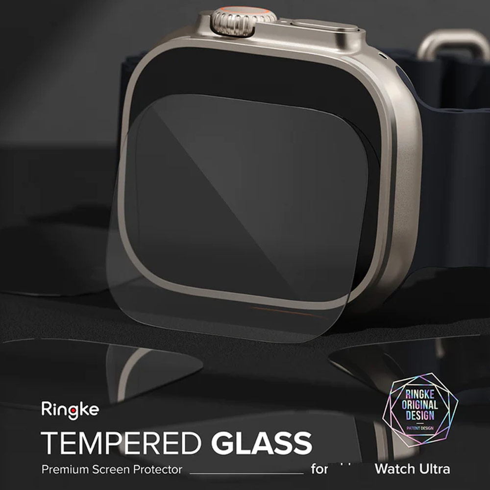 Picture of Apple Watch 49mm Ultra Case | Ringke Tempered Glass Screen Protector for Apple Watch Series 8 49mm Ultra Case (4pcs)