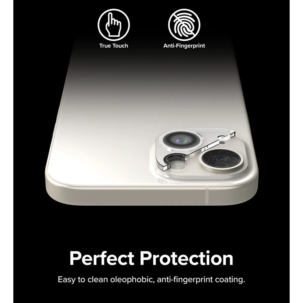 Picture of Apple iPhone 15 Pro 6.1 | Ringke Camera Glass Protector for 15 Plus iPhone 15 (Clear)