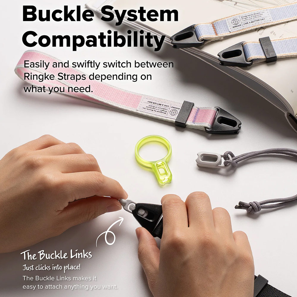 Picture of Ringke High density polyester Dual Hand Strap for Perfect for daily use traveling hiking smartphone Jisulife Portable Handheld Fan Strap (Aurora)