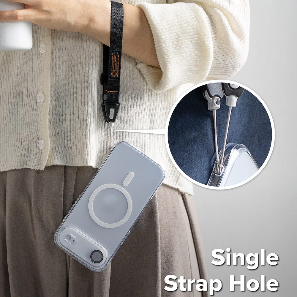 Picture of Ringke High density polyester Dual Hand Strap for Perfect for daily use traveling hiking smartphone Jisulife Portable Handheld Fan Strap (Black)