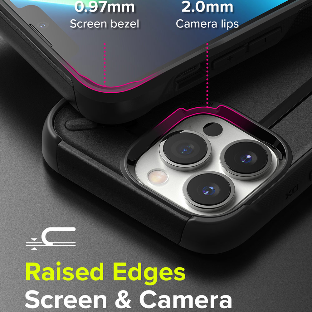 Picture of Apple iPhone 13 Pro Max 6.7 Case | Ringke DX Drop Protection Case Anti Finger Print Case for Apple iPhone 13 Pro Max 6.7 (Black)